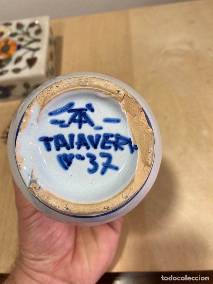 Antig&uuml;edades: Bonito botecito de Talavera - Foto 3