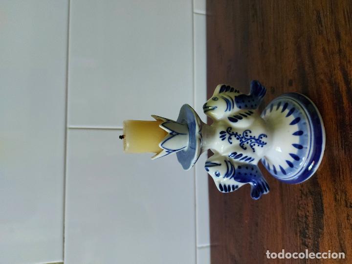 Antig&uuml;edades: CANDELABRO MINI PORCELANA - Foto 4