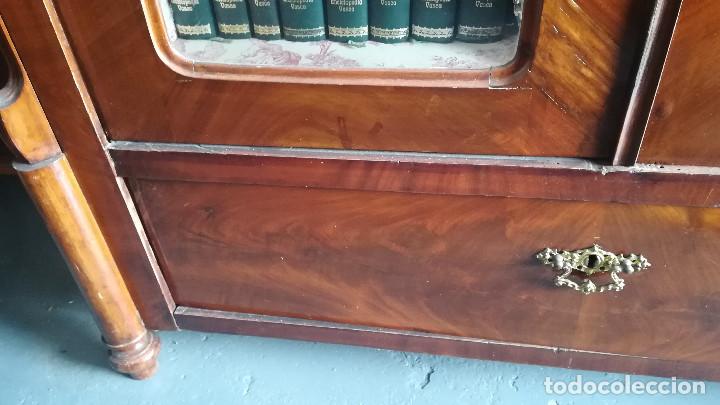 Antig&uuml;edades: VITRINA BIEDERMEIER PALMA DE CAOBA - Foto 10