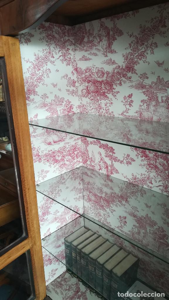Antig&uuml;edades: VITRINA BIEDERMEIER PALMA DE CAOBA - Foto 15