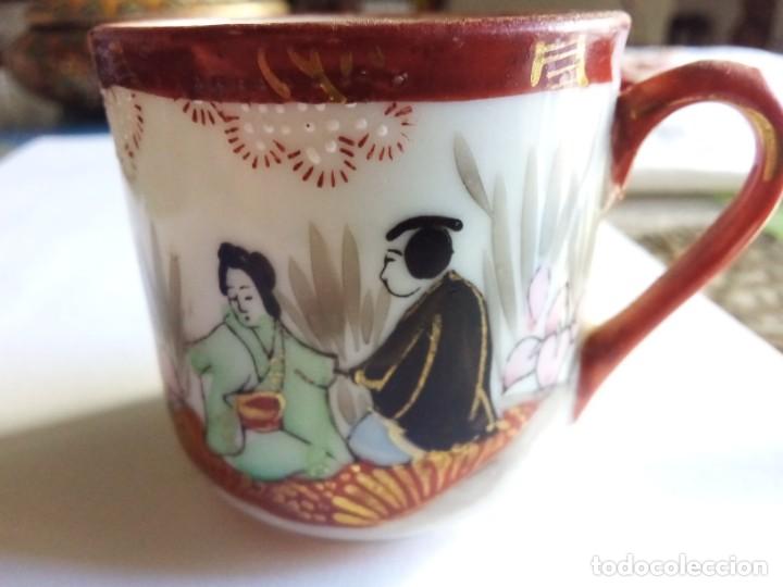 Antig&uuml;edades: Taza con miniaturas oriental - Foto 1