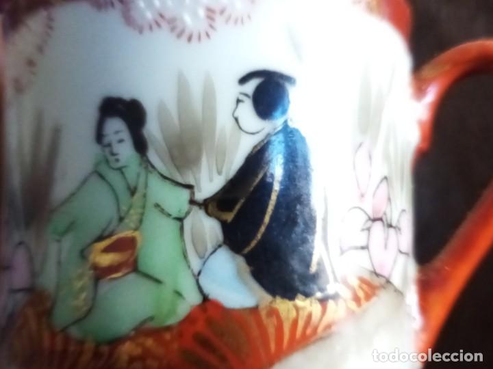 Antig&uuml;edades: Taza con miniaturas oriental - Foto 2