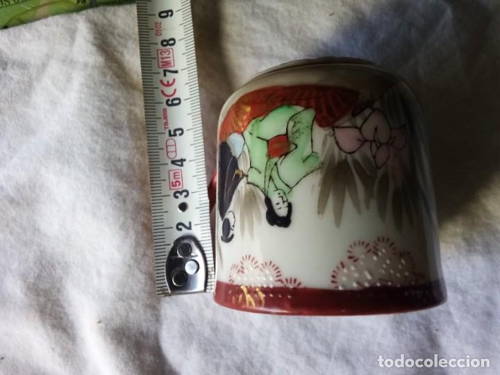 Antig&uuml;edades: Taza con miniaturas oriental - Foto 3