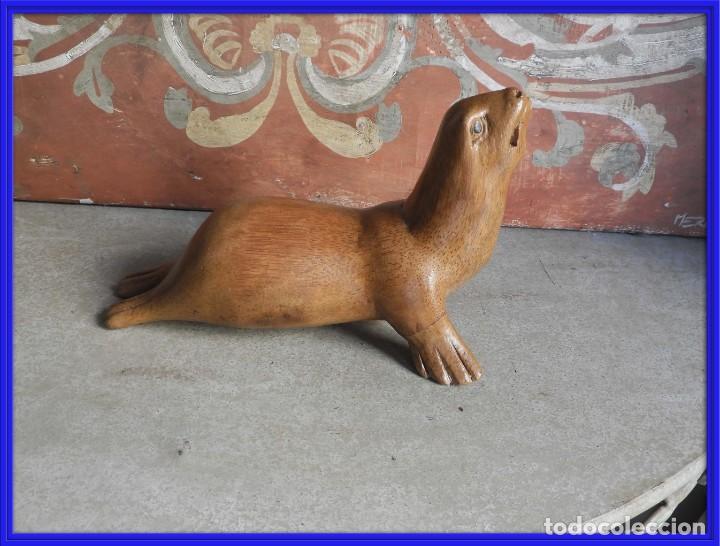 Antig&uuml;edades: MORSA DE MADERA SUPERDECORATIVA - Foto 1