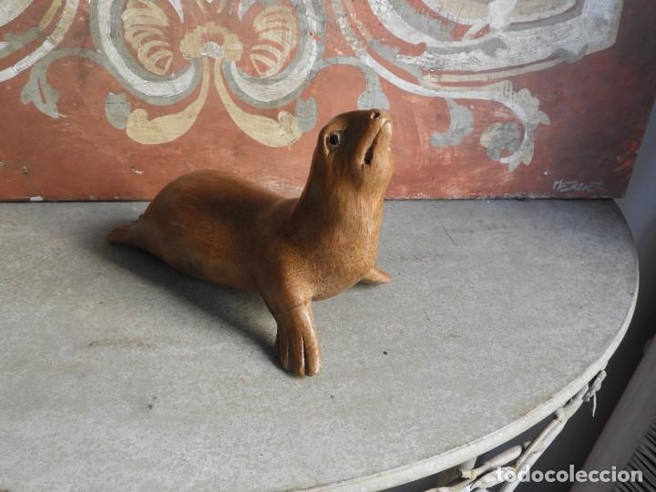 Antig&uuml;edades: MORSA DE MADERA SUPERDECORATIVA - Foto 2