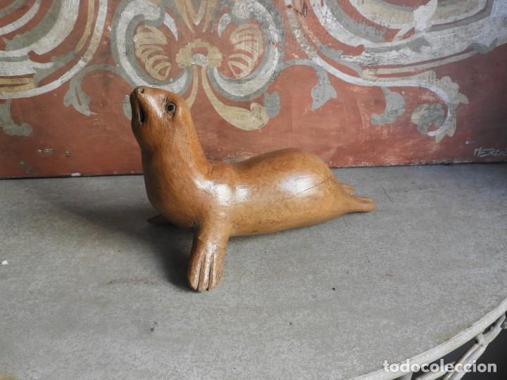 Antig&uuml;edades: MORSA DE MADERA SUPERDECORATIVA - Foto 3