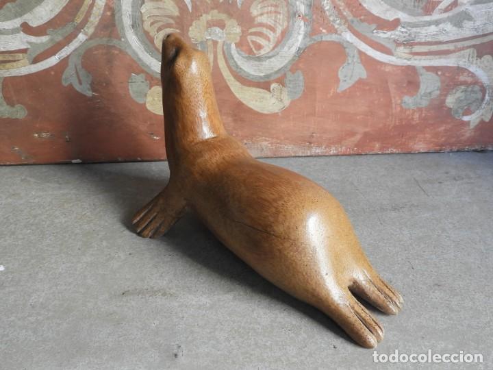 Antig&uuml;edades: MORSA DE MADERA SUPERDECORATIVA - Foto 4