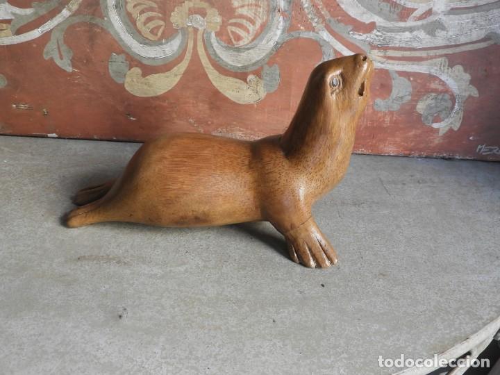 Antig&uuml;edades: MORSA DE MADERA SUPERDECORATIVA - Foto 7