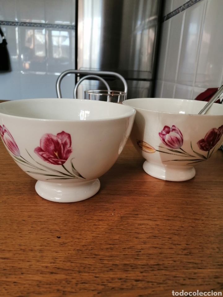 dos antiguos tazones de desayuno grandes. ideal - Buy Other antique  porcelain, ceramics and pottery objects on todocoleccion