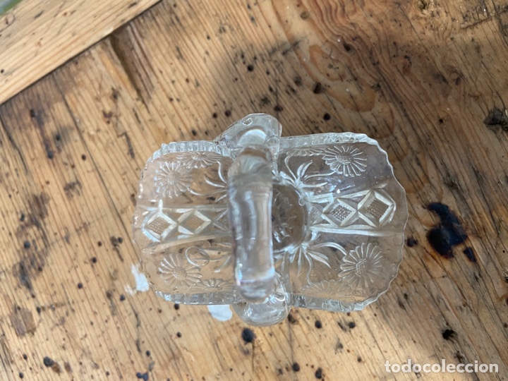 Antig&uuml;edades: Peque&ntilde;a cesta de cristal - Foto 6