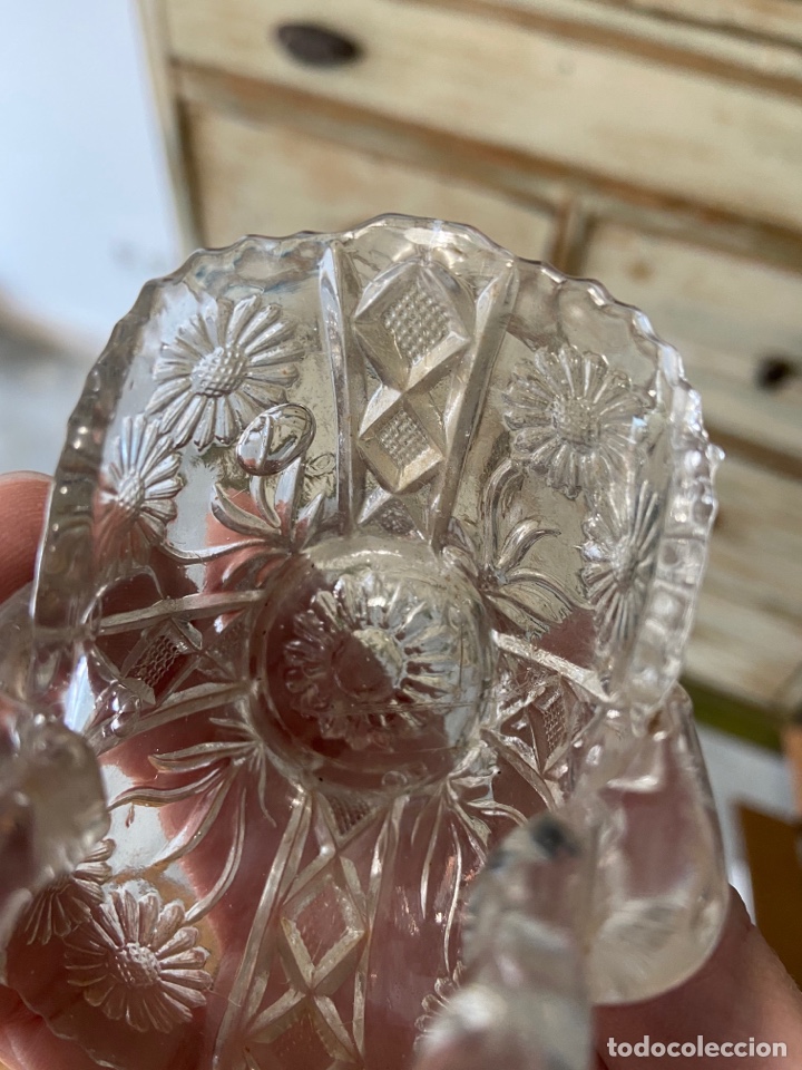 Antig&uuml;edades: Peque&ntilde;a cesta de cristal - Foto 11