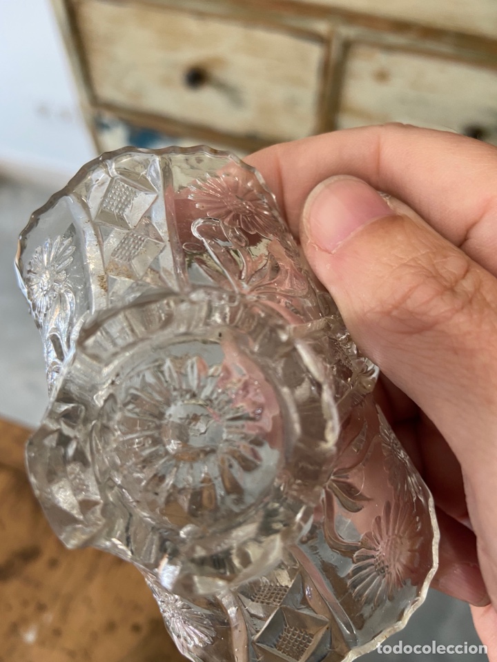 Antig&uuml;edades: Peque&ntilde;a cesta de cristal - Foto 12