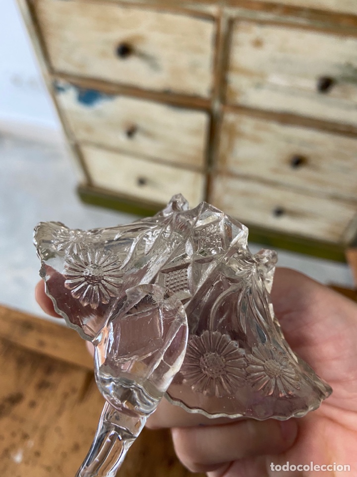 Antig&uuml;edades: Peque&ntilde;a cesta de cristal - Foto 13