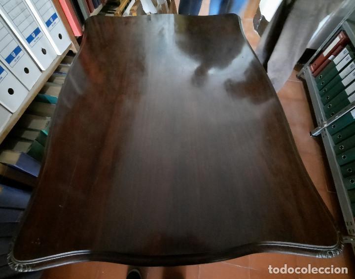 Antig&uuml;edades: mesa de comedor de caoba d&eacute;cada de 1930. Extensible. - Foto 3