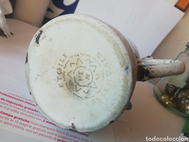 Antig&uuml;edades: Cafetera Etoile, esmaltada - Foto 2