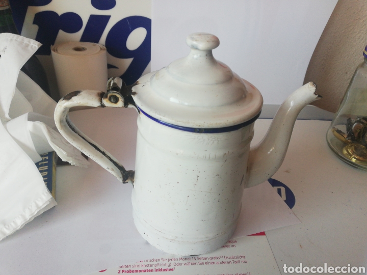 Antig&uuml;edades: Cafetera Etoile, esmaltada - Foto 3