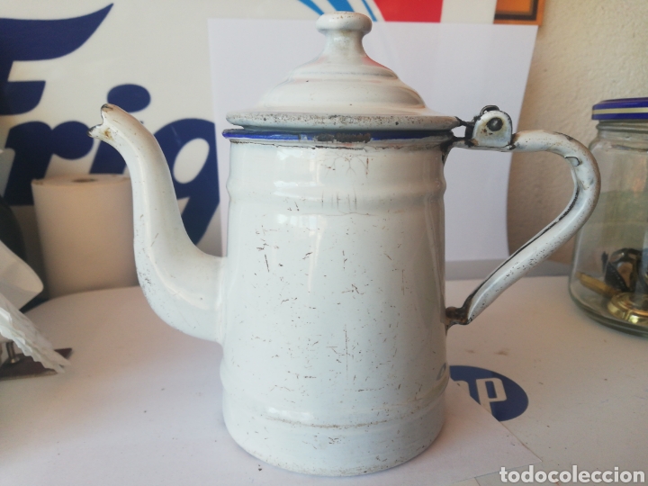 Antig&uuml;edades: Cafetera Etoile, esmaltada - Foto 1