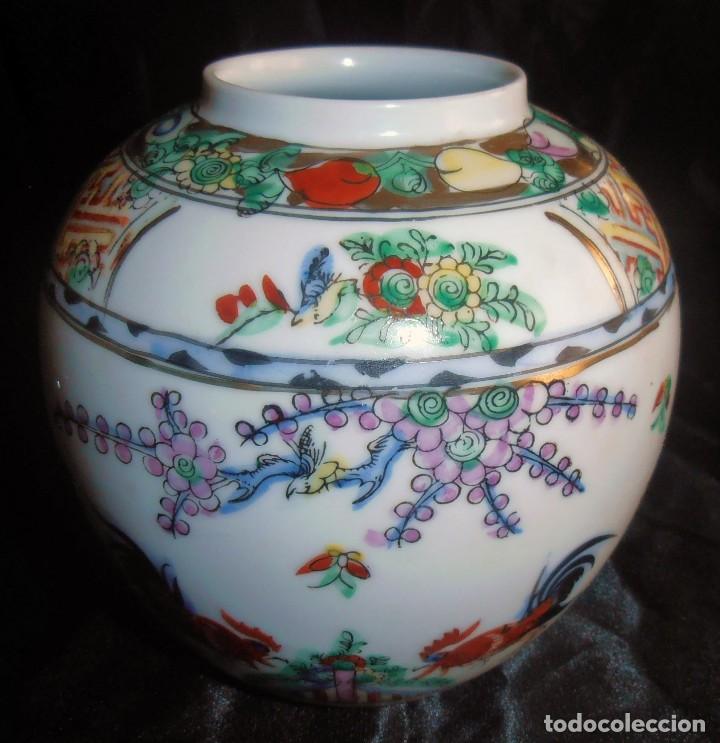 Antig&uuml;edades: FLORERO, BUCARO DE PORCELANA DE MACAU - Foto 4
