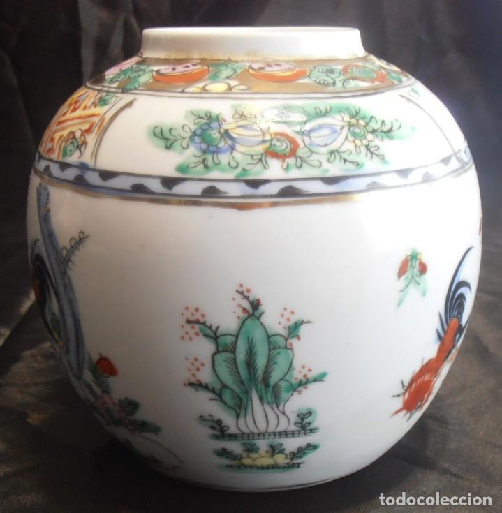 Antig&uuml;edades: FLORERO, BUCARO DE PORCELANA DE MACAU - Foto 7