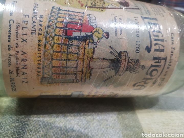 Oggetti Antichi: Botella legia flora lej&iacute;a flora burgos