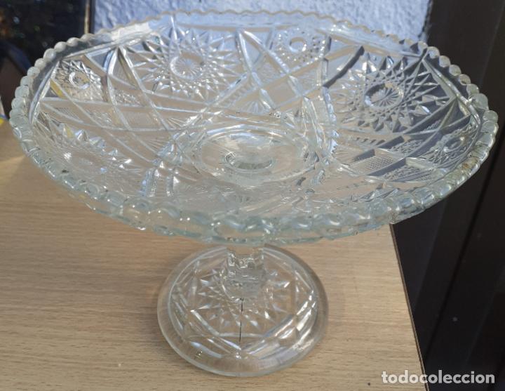 Oggetti Antichi: Centro de mesa de cristal. Molde