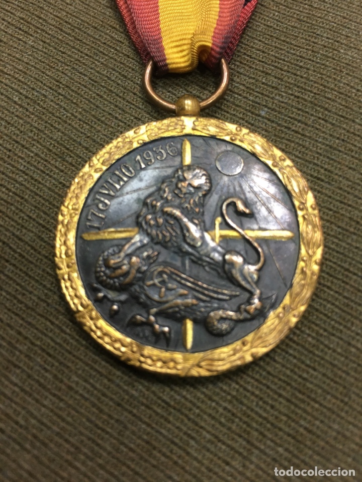 Antig&uuml;edades: Medalla - 1936 Ej&eacute;rcito / Infanter&iacute;a - Premio, Insignia, Legi&oacute;n C&oacute;ndor Medalla de Franco espa&ntilde;ol .