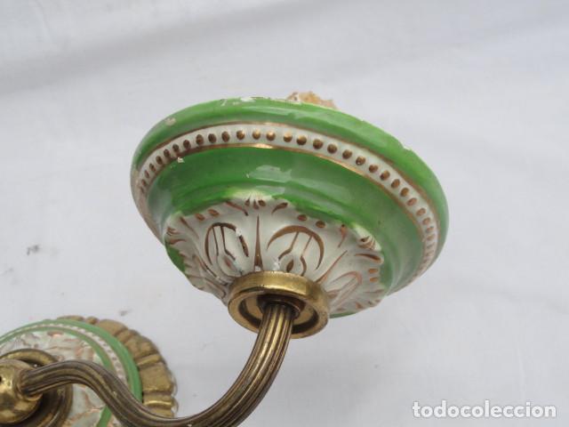 Antig&uuml;edades: APLIQUE DE PORCELANA. - Foto 10