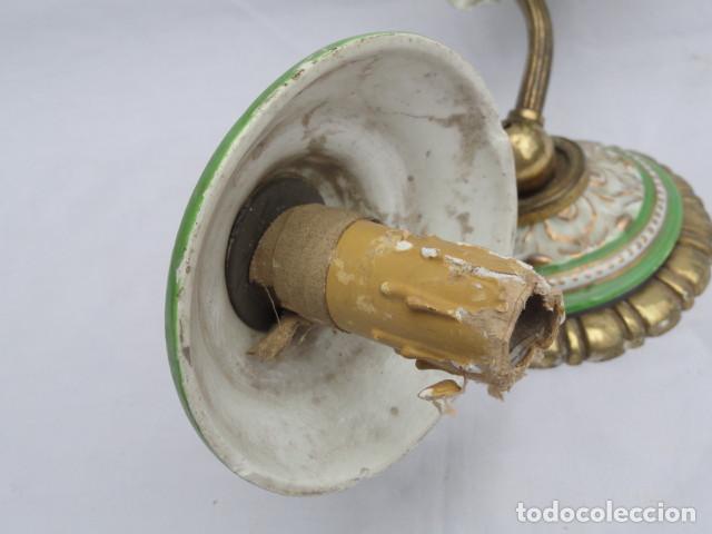 Antig&uuml;edades: APLIQUE DE PORCELANA. - Foto 11