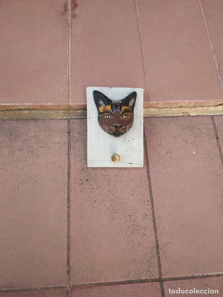 Antig&uuml;edades: Perchero gato madera y cer&aacute;mica - Foto 7