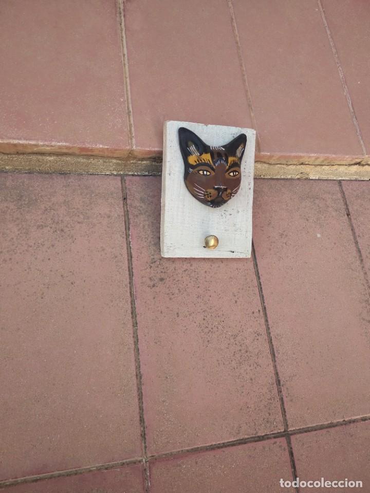 Antig&uuml;edades: Perchero gato madera y cer&aacute;mica - Foto 8