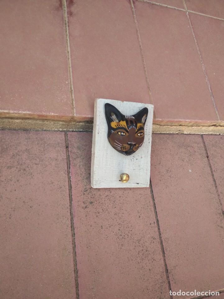 Antig&uuml;edades: Perchero gato madera y cer&aacute;mica - Foto 9