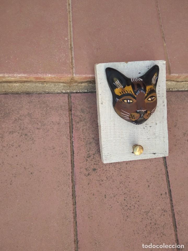 Antig&uuml;edades: Perchero gato madera y cer&aacute;mica - Foto 11