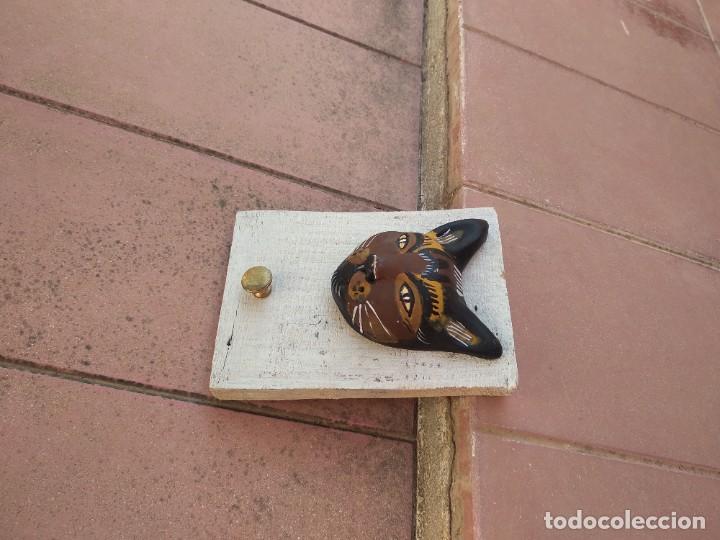 Antig&uuml;edades: Perchero gato madera y cer&aacute;mica - Foto 13