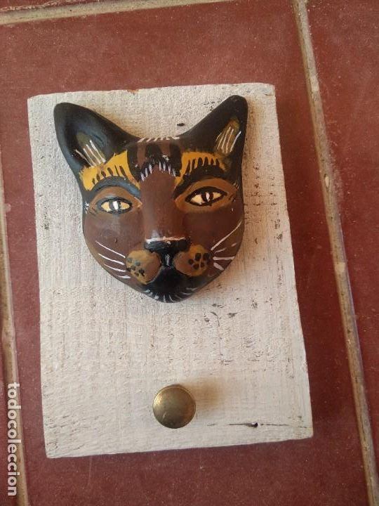 Antig&uuml;edades: Perchero gato madera y cer&aacute;mica - Foto 15