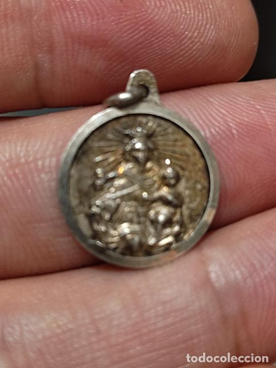 Antig&uuml;edades: URDA SANTISIMO CRISTO 925 PLATA MEDALLA 2 CM - Foto 2