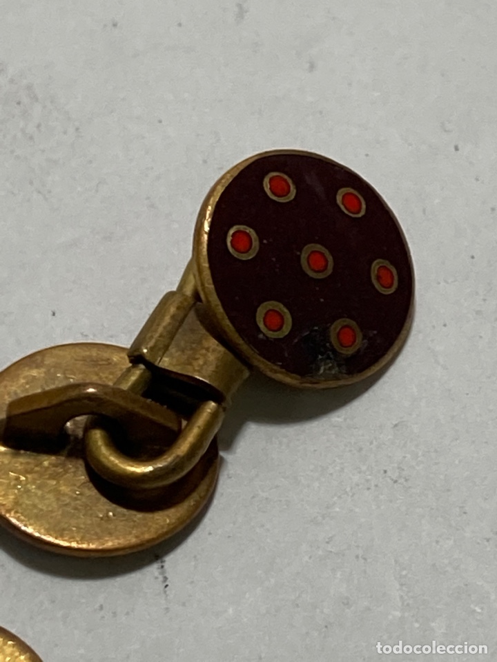 Antig&uuml;edades: Gemelos antiguos esmalte y bronce/G10 - Foto 4