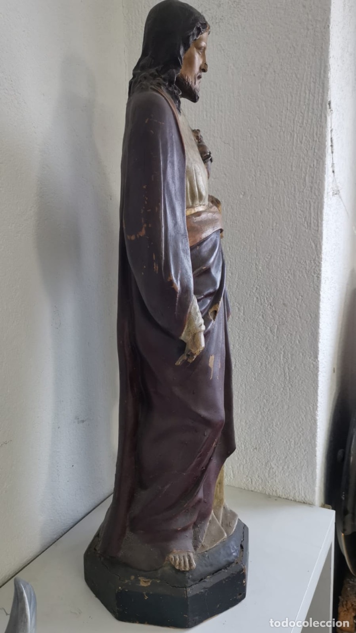 Antig&uuml;edades: FIGURA Sagrado corazon - Foto 2
