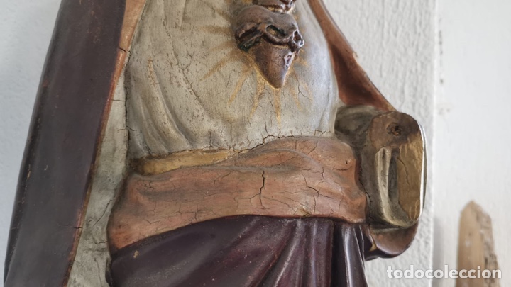 Antig&uuml;edades: FIGURA Sagrado corazon - Foto 6