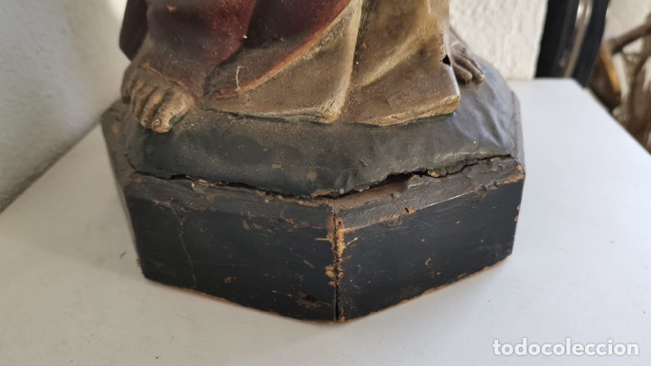 Antig&uuml;edades: FIGURA Sagrado corazon - Foto 7