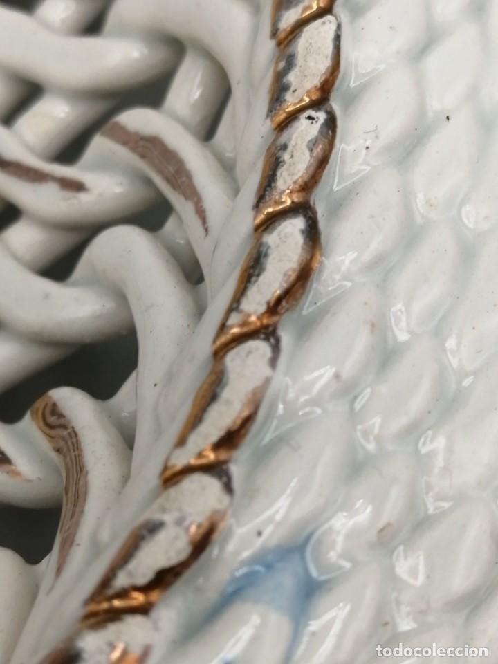 Antig&uuml;edades: Dos centros mesa porcelana de Manises - Foto 12