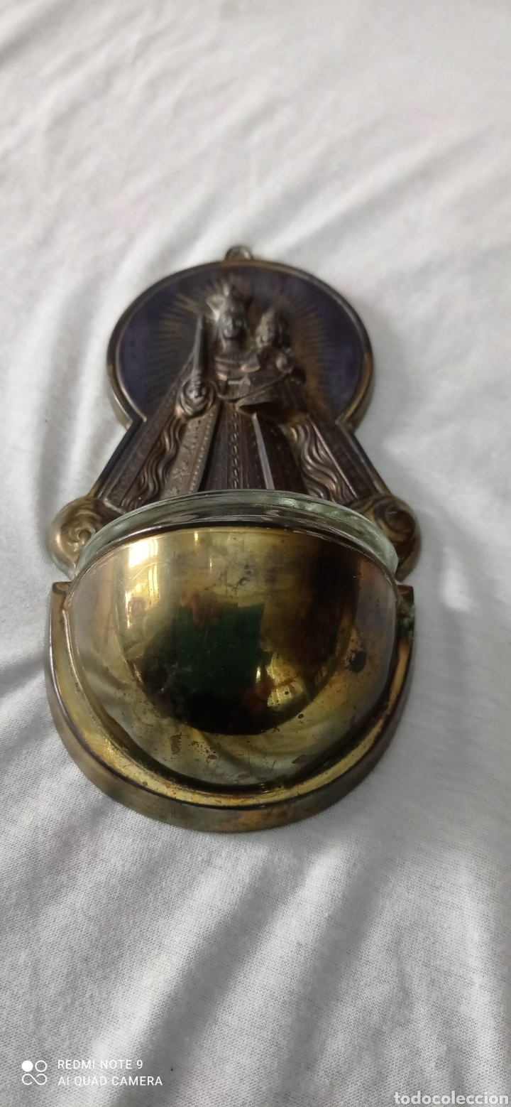 Antig&uuml;edades: Antigua Benditera Virgen Mar&iacute;a - Foto 5