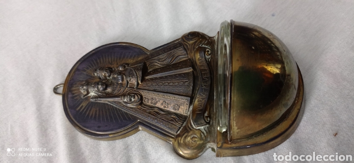 Antig&uuml;edades: Antigua Benditera Virgen Mar&iacute;a - Foto 8