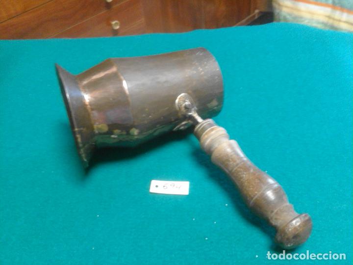 Antig&uuml;edades: ANTIGUA CHOCOLATERA DE COBRE - Foto 2