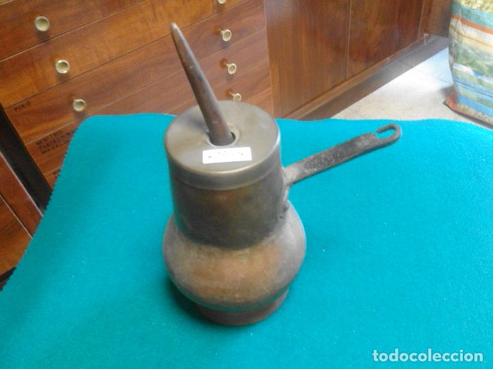 Antig&uuml;edades: ANTIGUA CHOCOLATERA DE COBRE - Foto 1