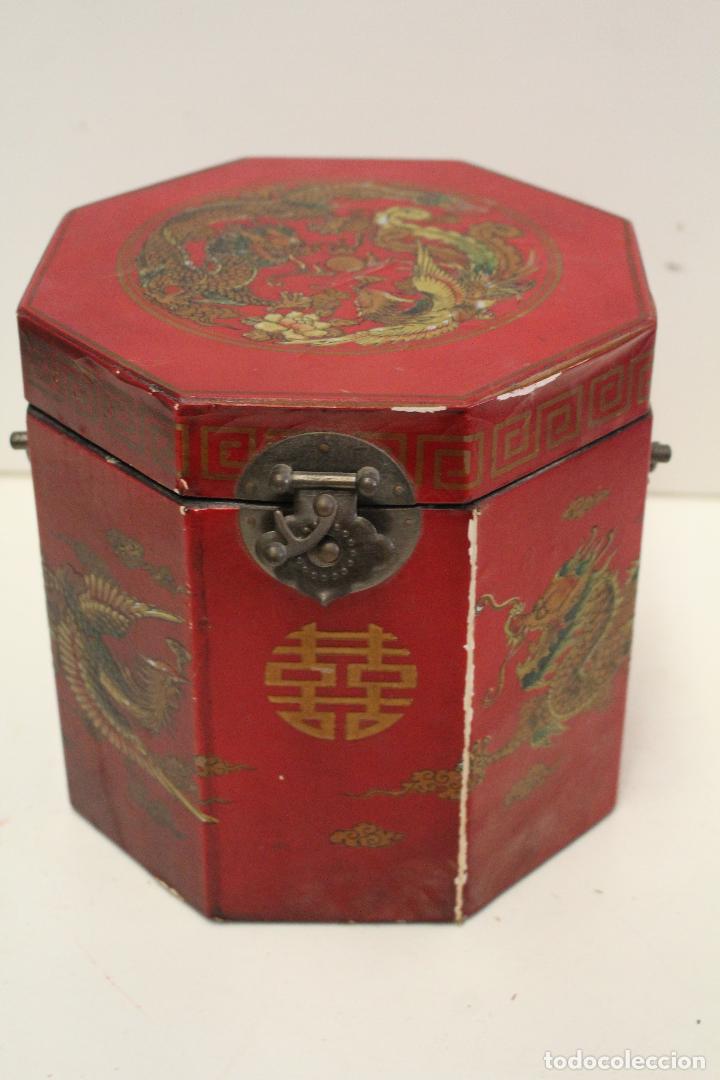 Antig&uuml;edades: caja joyero chino - Foto 7