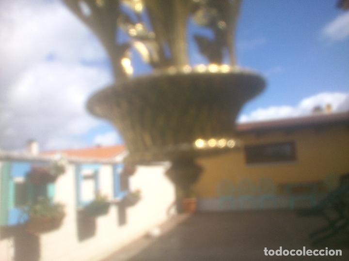 Antig&uuml;edades: ORIGINAL LAMPARA FORMA CESTA FLORES BRONCE - Foto 8