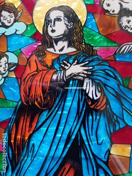 Antig&uuml;edades: Vidriera virgen Inmaculada Concepcion - Foto 4