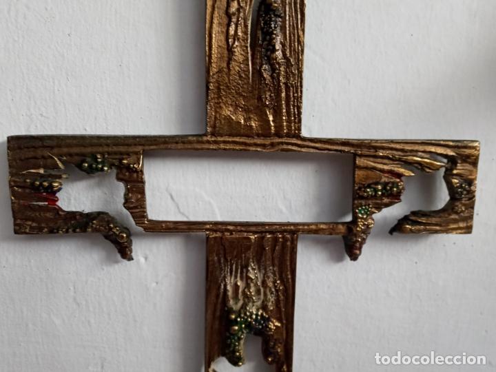 Antig&uuml;edades: Cruz de bronce calada- sello burro - Foto 3