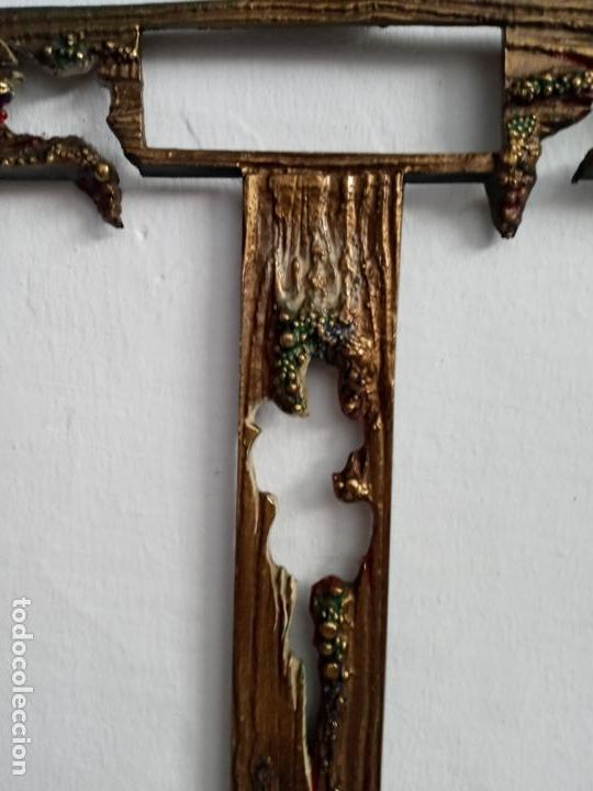 Antig&uuml;edades: Cruz de bronce calada- sello burro - Foto 4