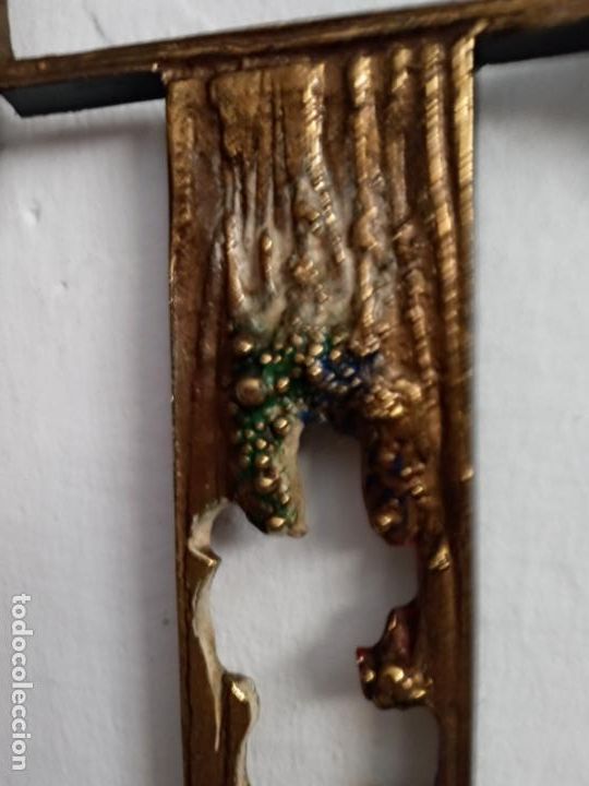 Antig&uuml;edades: Cruz de bronce calada- sello burro - Foto 6